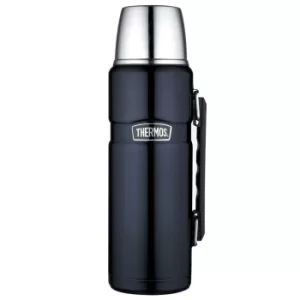 Thermos Stainless Steel King Flask with Handle, 1.2L, Mid-Night Blue