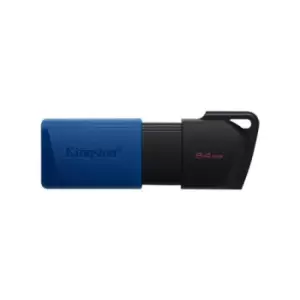 Kingston Technology DataTraveler Exodia M USB flash drive 64GB USB Type-A 3.2 Gen 1 (3.1 Gen 1) Black Blue