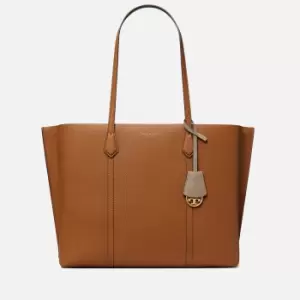 Tory Burch Womens Perry Triple Compartment Tote Bag - Light Umber