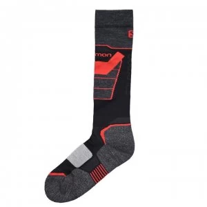 Salomon S Max 2 Pack Ski Socks Mens - Black/Red