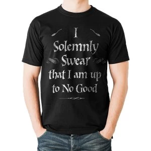 Harry Potter - Mens Solemnly Swear T-Shirt (Black)