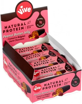 Vive Peanut Butter Jelly Protein Bar - 49g x 12