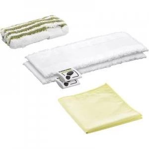 Kaercher 2.863-266.0 Microfibre cloth set (bathroom) 1 Set White, Yellow