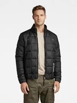 G-Star RAW G-star Meefic Square Quilted Jacket, Black, Size L, Men