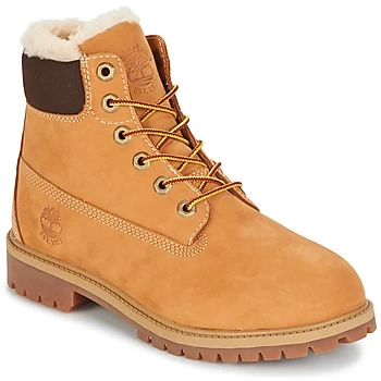 Timberland 6 IN PRMWPSHEARLING LINED boys's Childrens Mid Boots in Brown kid,4,5,5.5,6.5