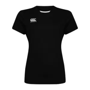 Canterbury Womens/Ladies Club Dry T-Shirt (18 UK) (Black)