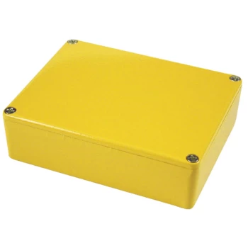 Hammond 1590BBYL Aluminium 'Stomp Box' Enclosure Yellow (119 x 94 ...