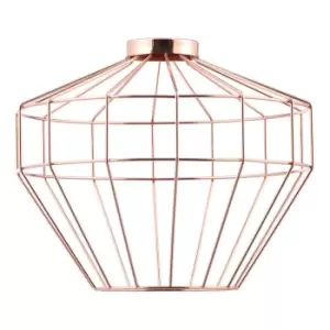 Inlight Castor Diamond Wire 263mm Easyfit Lamp Shade Antique Copper