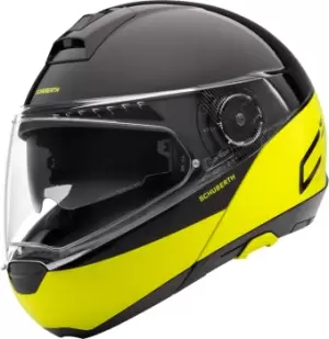 Schuberth C4 Pro Swipe Helmet, black-yellow, Size S, black-yellow, Size S