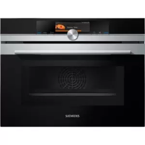 Siemens IQ-700 CM678G4S6B WiFi Connected Built In Compact Electric Single Oven with Microwave Function - Stainless Steel
