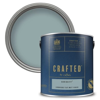 CRAFTED by Crown Flat Matt Interior Wall, Ceiling and Wood Paint - Curiosity - 2.5L