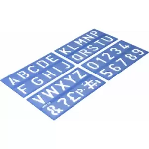 Helix H95010 Lettering Stencil Set 50mm