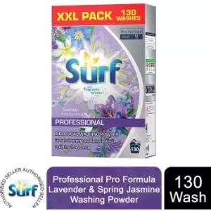 Surf Professional Lavender & Spring Jasmin Washing Powder 130 Washes, 8.4kg