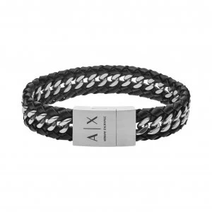 Armani Exchange Icon AXG0043040 Leather Bracelet