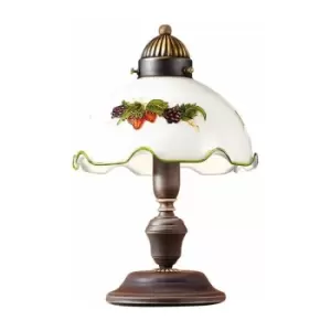 Elegant NONNA antique brass table lamp 1 light