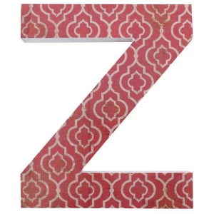 Letter Z Wall Plaque