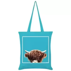 Inquisitive Creatures Highland Tote Bag (One Size) (Blue) - Blue