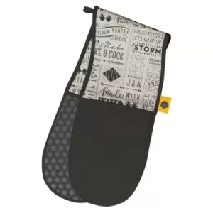 Kitchen Pantry Whip Up A Storm Double Oven Glove, Black