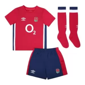Umbro England Alternate Mini Rugby Kit 2021 2022 - Red