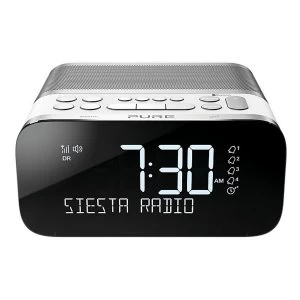 SIESTA S6 POLAR DABDABFM Bluetooth Bedside Clock Radio with Alarm and 40 Preset Stations