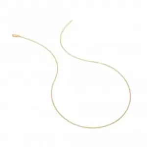 18ct Gold Plated Silver Embrace Belcher Chain - 45-50cm CH103