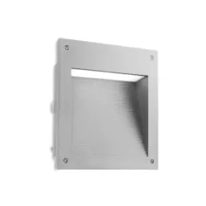 Micenas LED Outdoor Large Recessed Wall Light Grey IP65