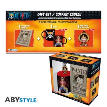 One Piece - Mug 320ml + PVC Keyring + Notebook Luffy Gift Box