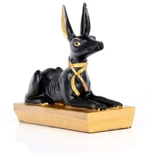 Gold and Black Egyptian Anubis Jackal (Pack Of 6) Figurine