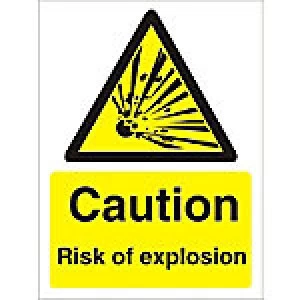 Warning Sign Explosion Plastic 40 x 30 cm
