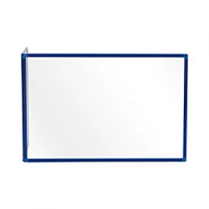 Bi-Office Maya Duo Acrylic Board with Blue Frame 900 x 600 mm mm + 450 x 600 mm Pack of 2