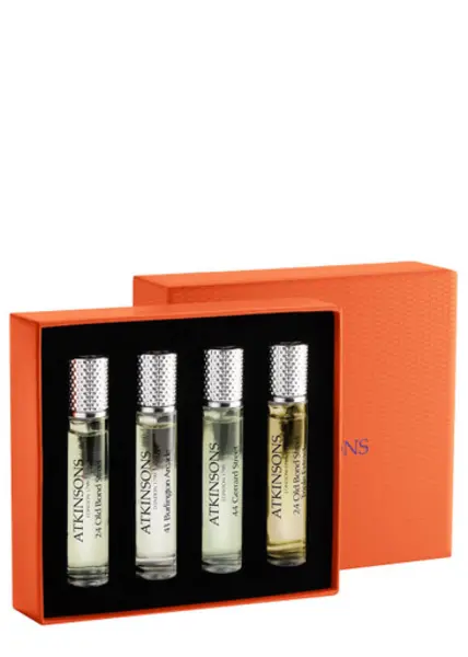 Atkinsons Icons of the Realm Discovery 4 x 10ml Gift Sets, Leather