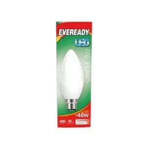 LED Candle 40W 480lm B22 - S14322 - Eveready