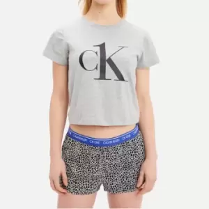 Calvin Klein Giraffe Cotton-Blend Shorts Pyjama Set - XL