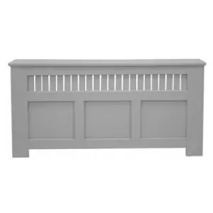 Panel Grill French Grey Painted Radiator Cover - Extra Large - Grey - Jack Stonehouse