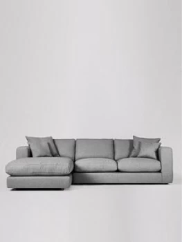 Swoon Althaea Fabric Left Hand Corner Sofa - Soft Wool