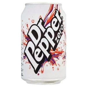 Dr Pepper Zero 330ml Cans 24 Pack