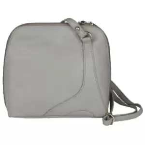 Womens/Ladies Farah Handbag With Panel Detail (One Size) (Charcoal) - Eastern Counties Leather