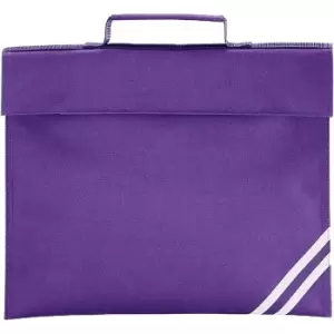 Classic Book Bag - 5 Litres (Pack of 2) (One Size) (Purple) - Quadra
