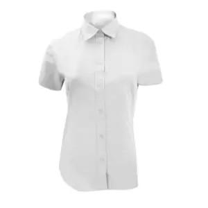 Kustom Kit Ladies Workforce Short Sleeve Shirt (20) (White)