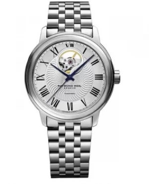 Raymond Weil Meastro Silver Dial Stainless Steel Mens Watch 2227-ST-00659 2227-ST-00659