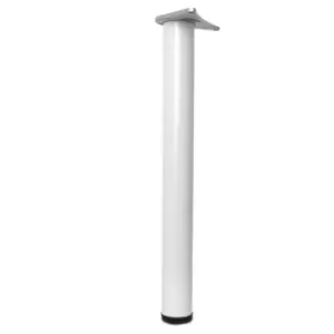 Adjustable Breakfast Bar Worktop Support Table Leg 870mm - Colour White - Pack of 2