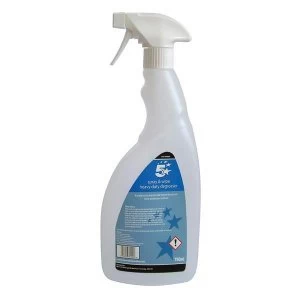 5 Star Facilities 750ml Pre Labelled Empty Bottle for Concentrated Heavy Duty Degreaser