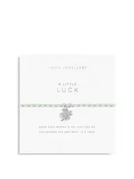 Joma Jewellery Colour Pop A Little... Luck Bracelet - 17.5cm Stretch, Silver, Women