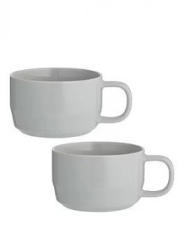 Typhoon Caf&Eacute; Concept Set Of 2 White Cappuccino Mugs