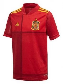 Adidas Junior Home Spain Euro 2020 Replica Shirt - Red