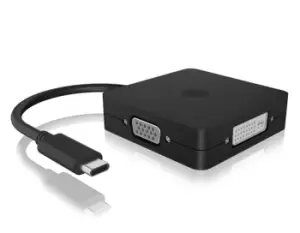 ICY BOX IB-DK1104-C 0.15 m USB Type-C DVI + VGA + DisplayPort +...