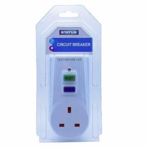 Status Plug In RCD UK 3 Pin 13A Power Breaker Safety Outlet Adaptor