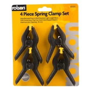 Rolson 60350 4pc 90mm Spring Clamp Set