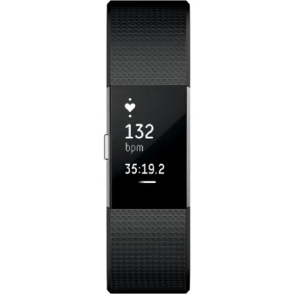 Fitbit Charge 2 Large - Pristine - Black/silver