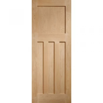 XL Joinery DX 1930s Edwardian 4 Panel Unfinished Oak Internal Door - 1981mm x 838mm (78 inch x 33 inch)